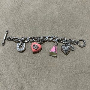 Juicy Couture Silver Bracelet with Charms